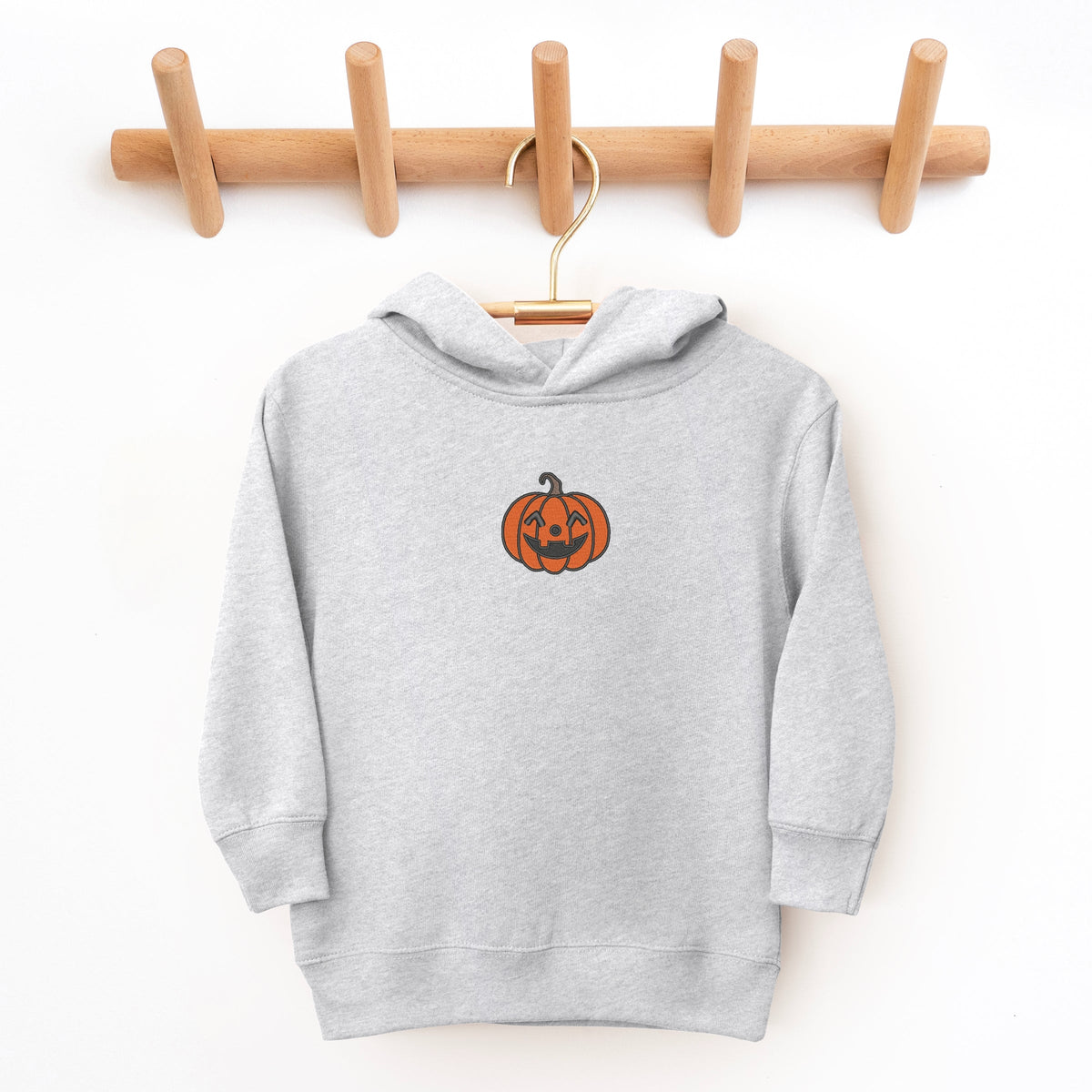 Embroidered One Pumpkin - Toddler Hoodie