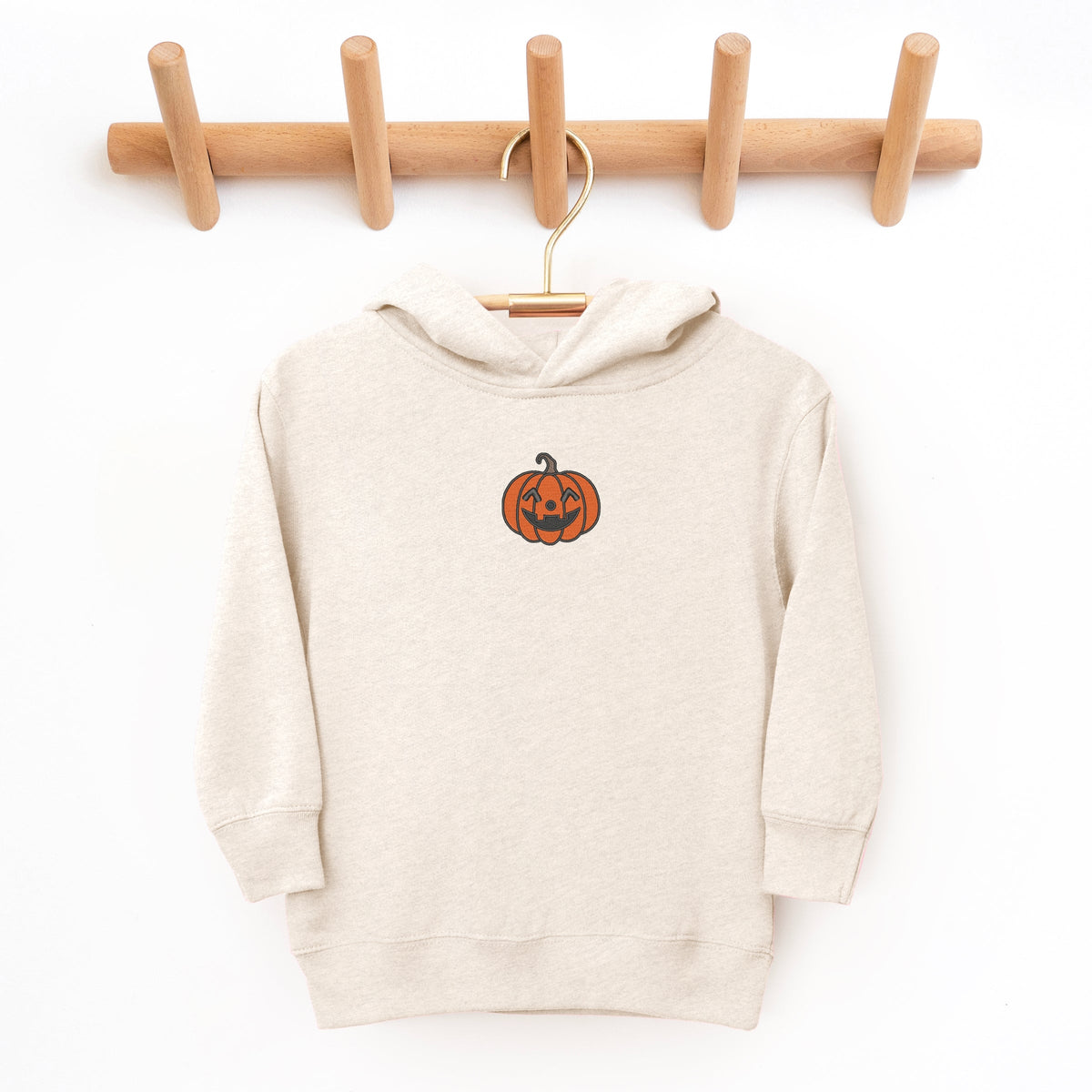 Embroidered One Pumpkin - Toddler Hoodie