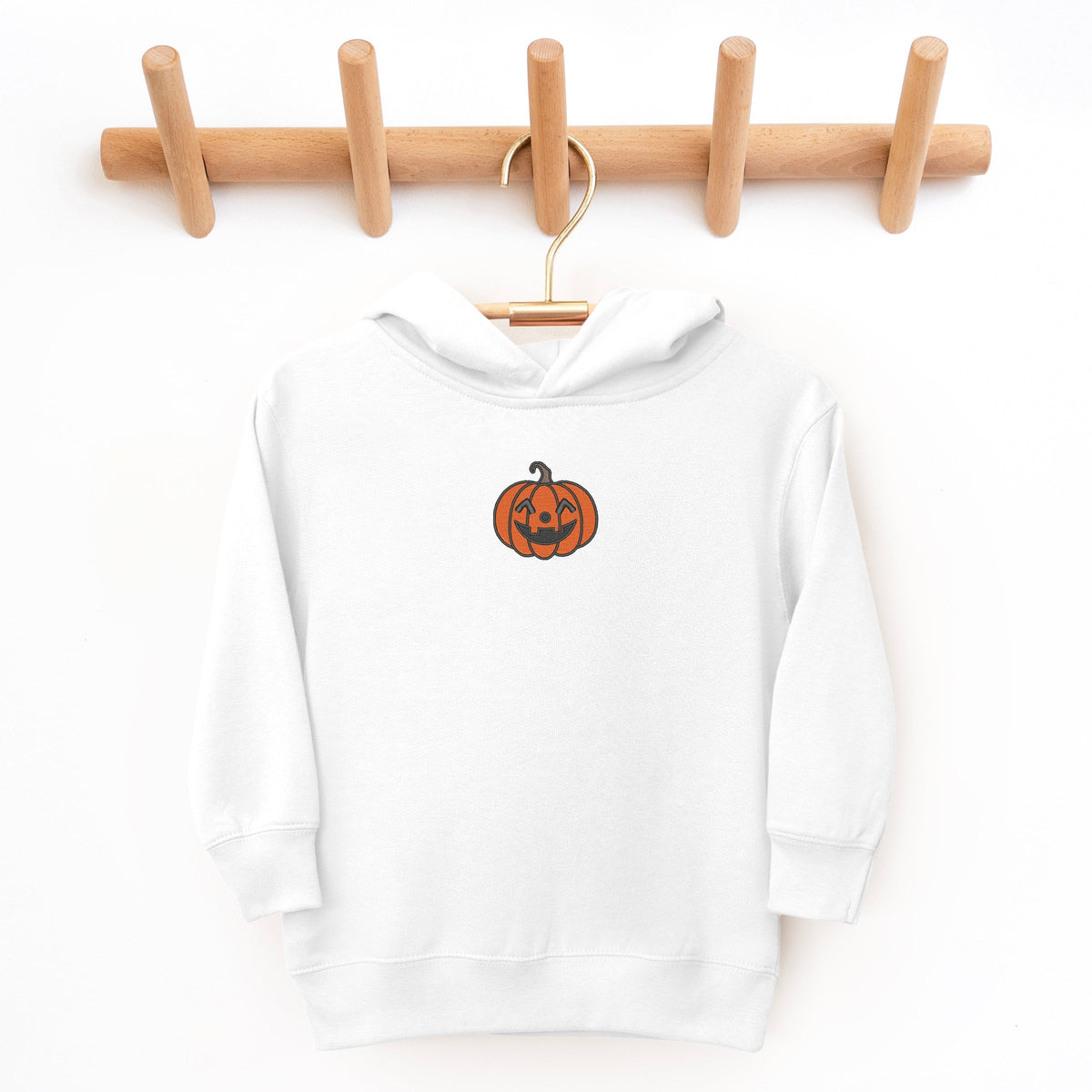 Embroidered One Pumpkin - Toddler Hoodie