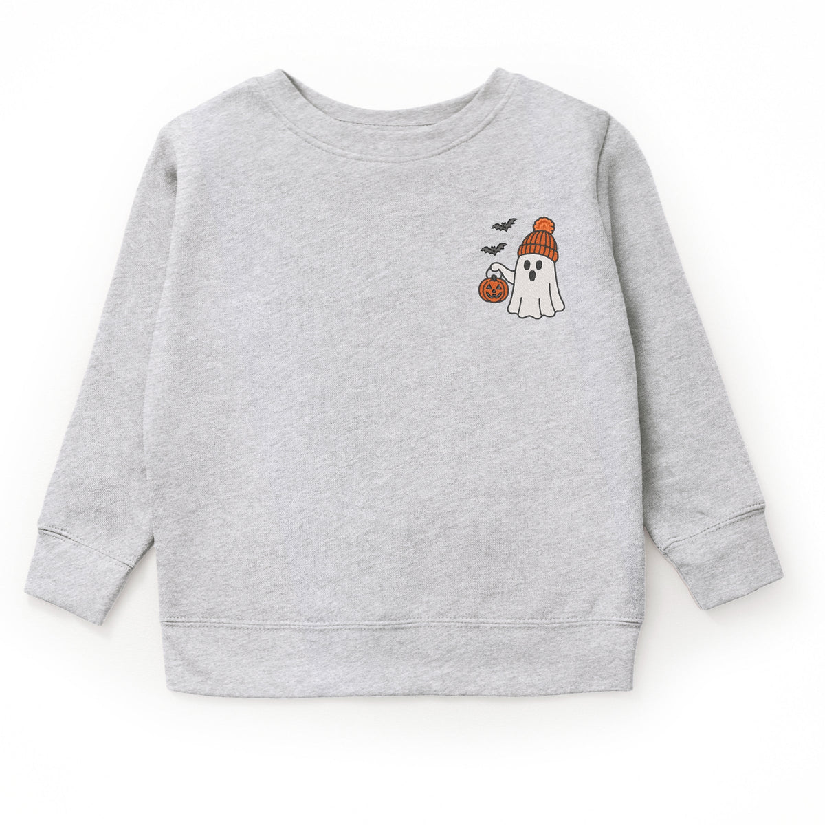 Embroidered Beanie Ghost - Youth Graphic Sweatshirt