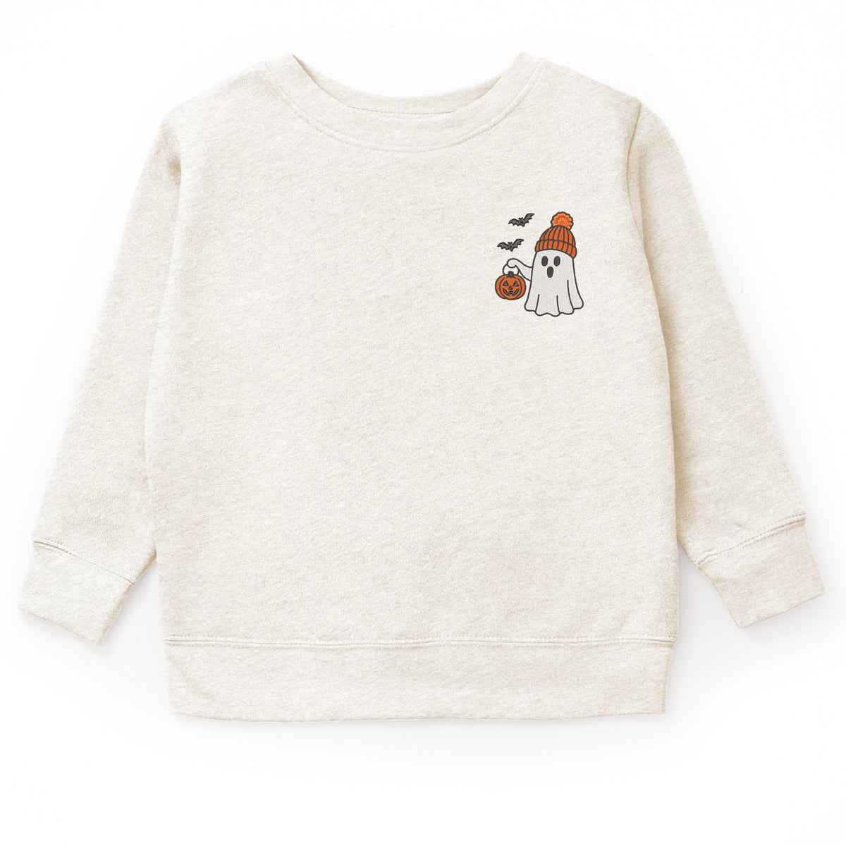 Embroidered Beanie Ghost - Youth Graphic Sweatshirt