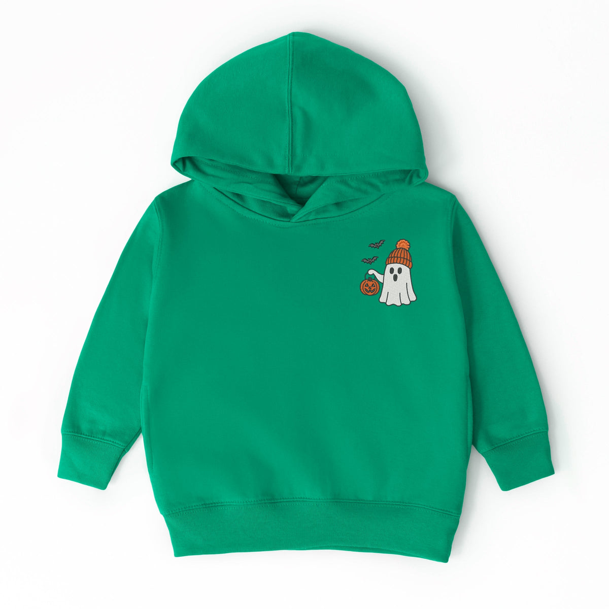 Embroidered Beanie Ghost - Toddler Hoodie