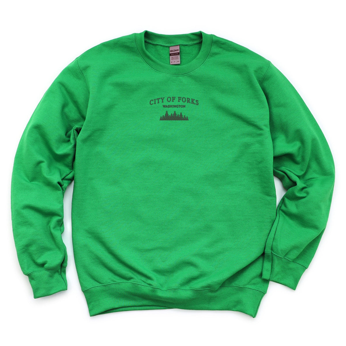 Embroidered City of Forks - Women's Graphic Sweatshirt