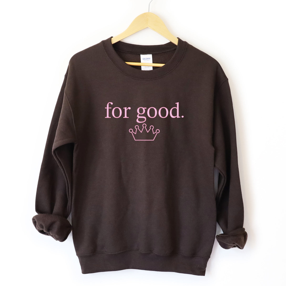 Embroidered Crown For Good - Women's Graphic Sweatshirt