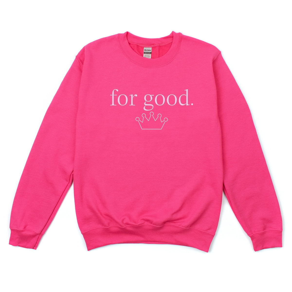 Embroidered Crown For Good - Women's Graphic Sweatshirt