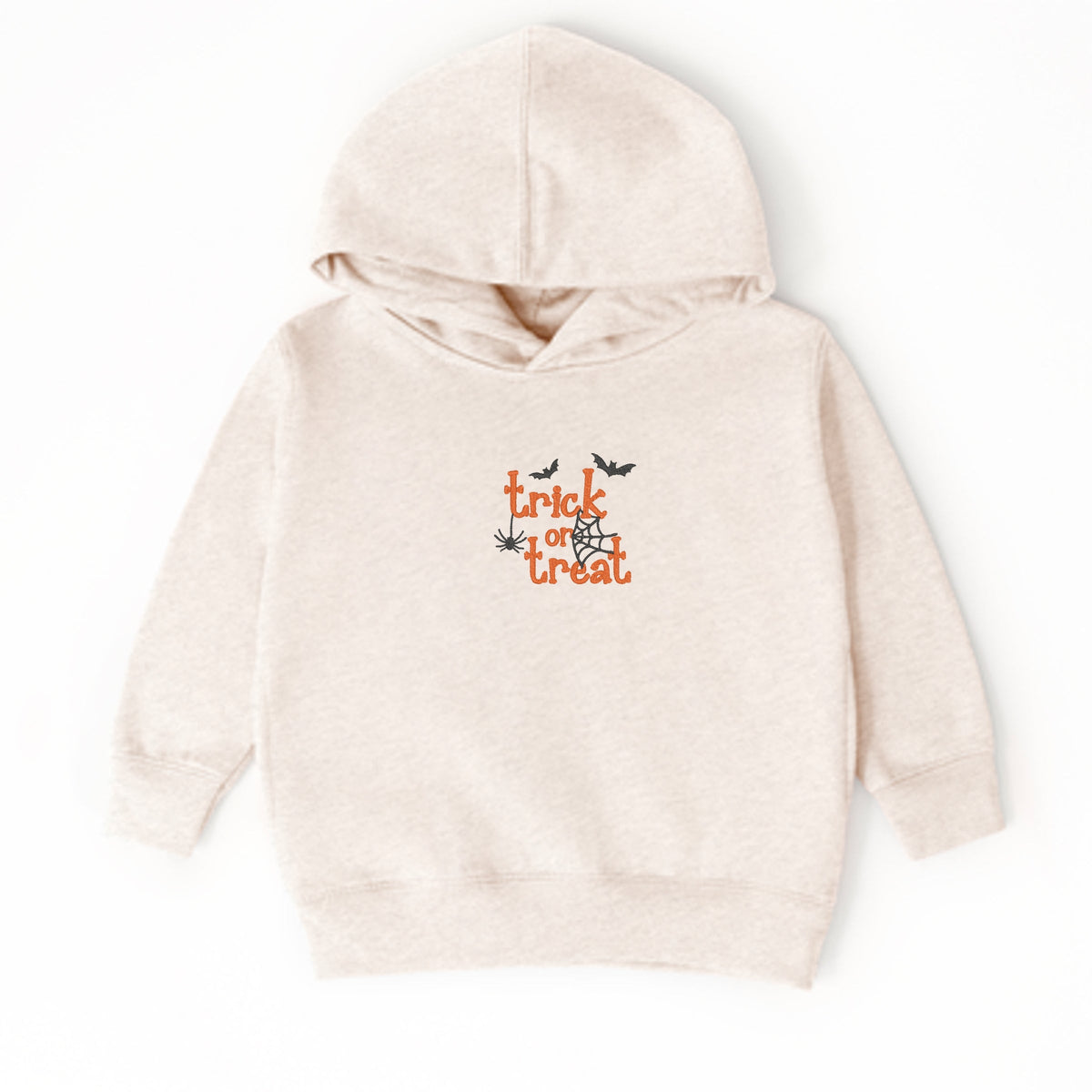 Embroidered Spiderweb Trick or Treat  - Toddler Hoodie