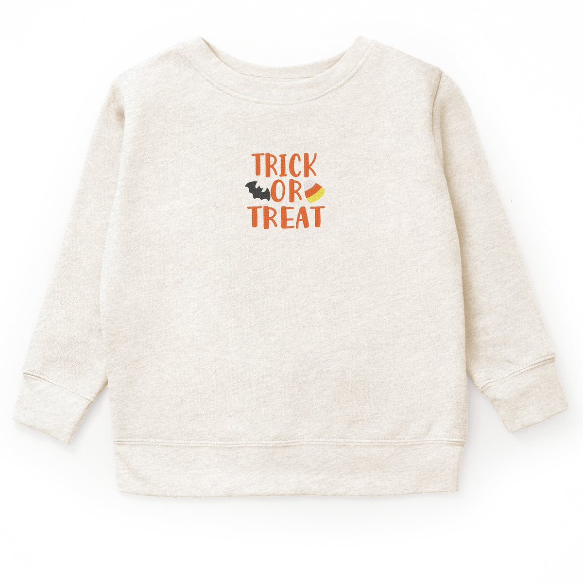 Embroidered Candy Corn Trick or Treat - Youth Graphic Sweatshirt