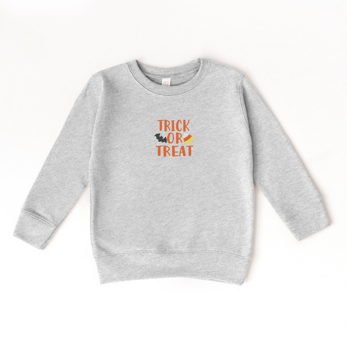 Embroidered Candy Corn Trick or Treat - Toddler Graphic Sweatshirt