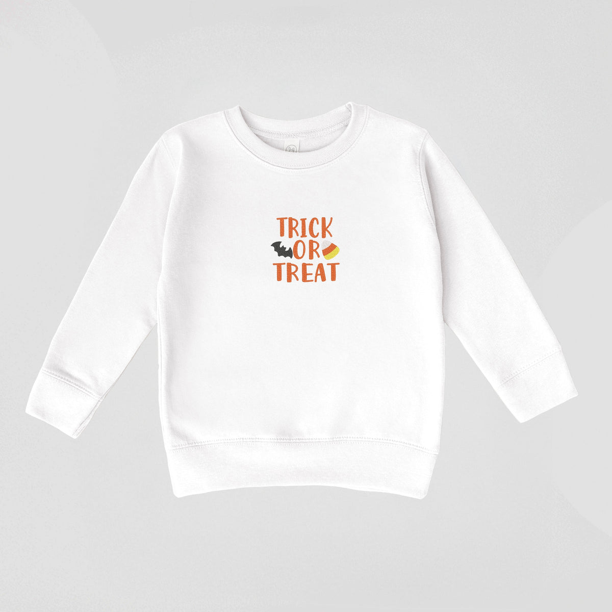 Embroidered Candy Corn Trick or Treat - Toddler Graphic Sweatshirt