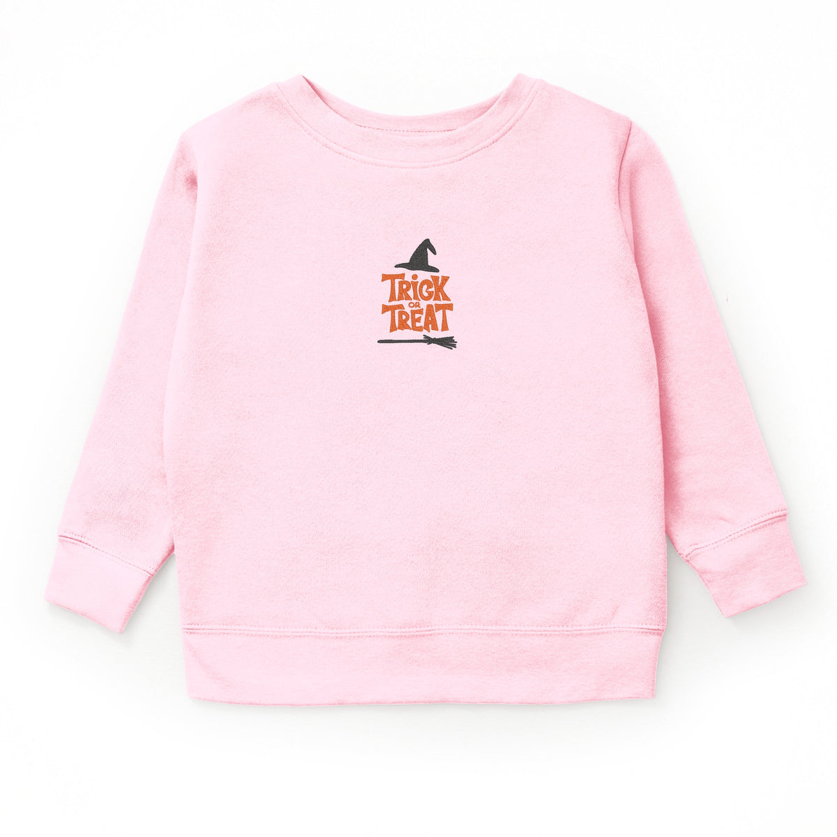 Embroidered Broom Trick or Treat - Youth Graphic Sweatshirt