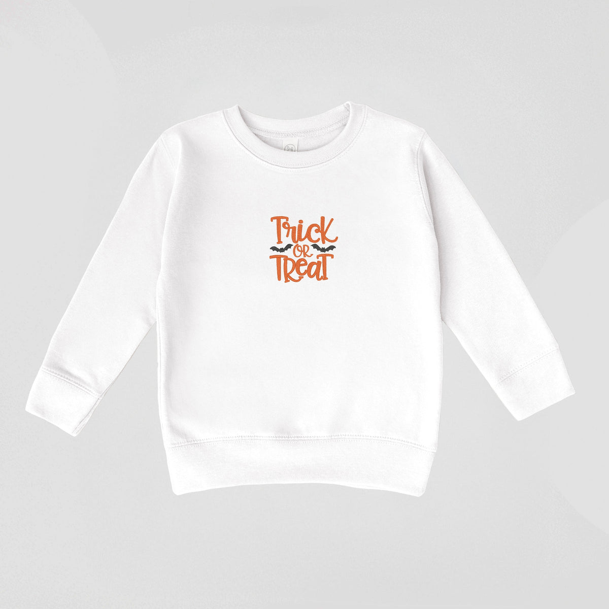 Embroidered Bats Trick or Treat - Toddler Graphic Sweatshirt