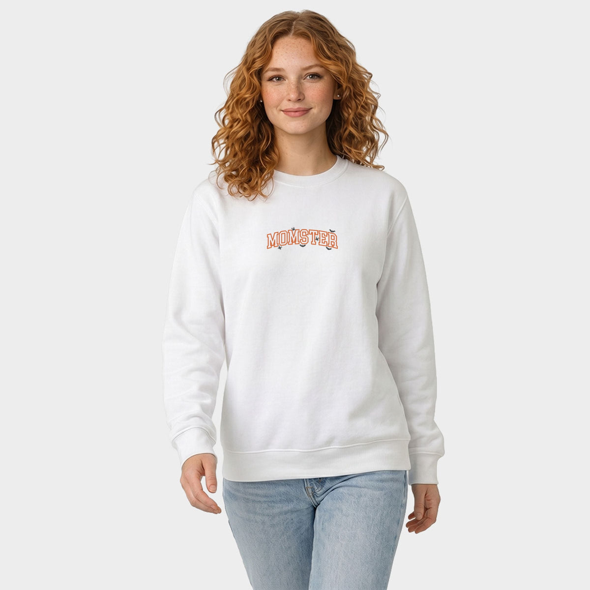 Embroidered Momster - Women's Graphic Sweatshirt