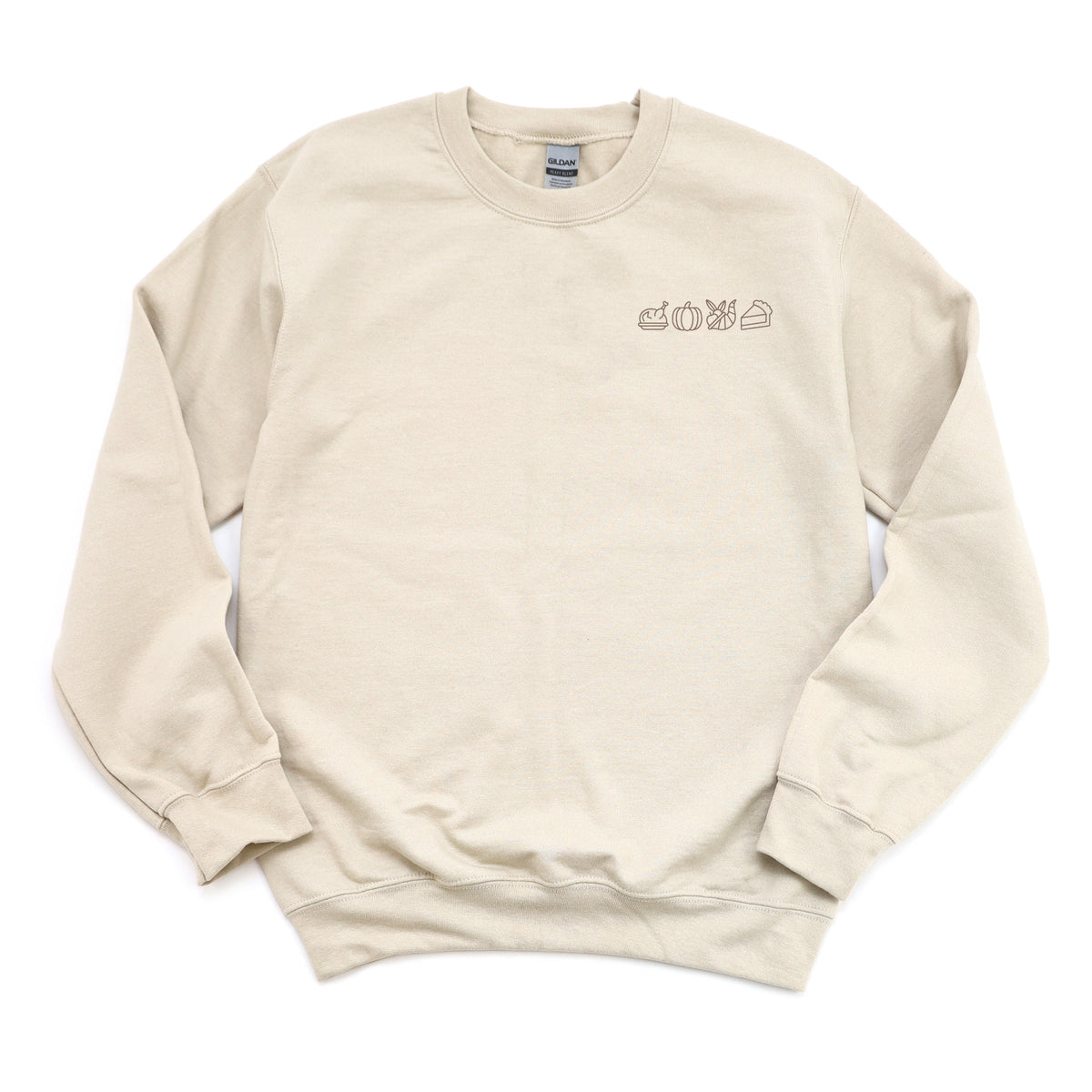 Embroidered Thanksgiving Icons - Women's Graphic Sweatshirt