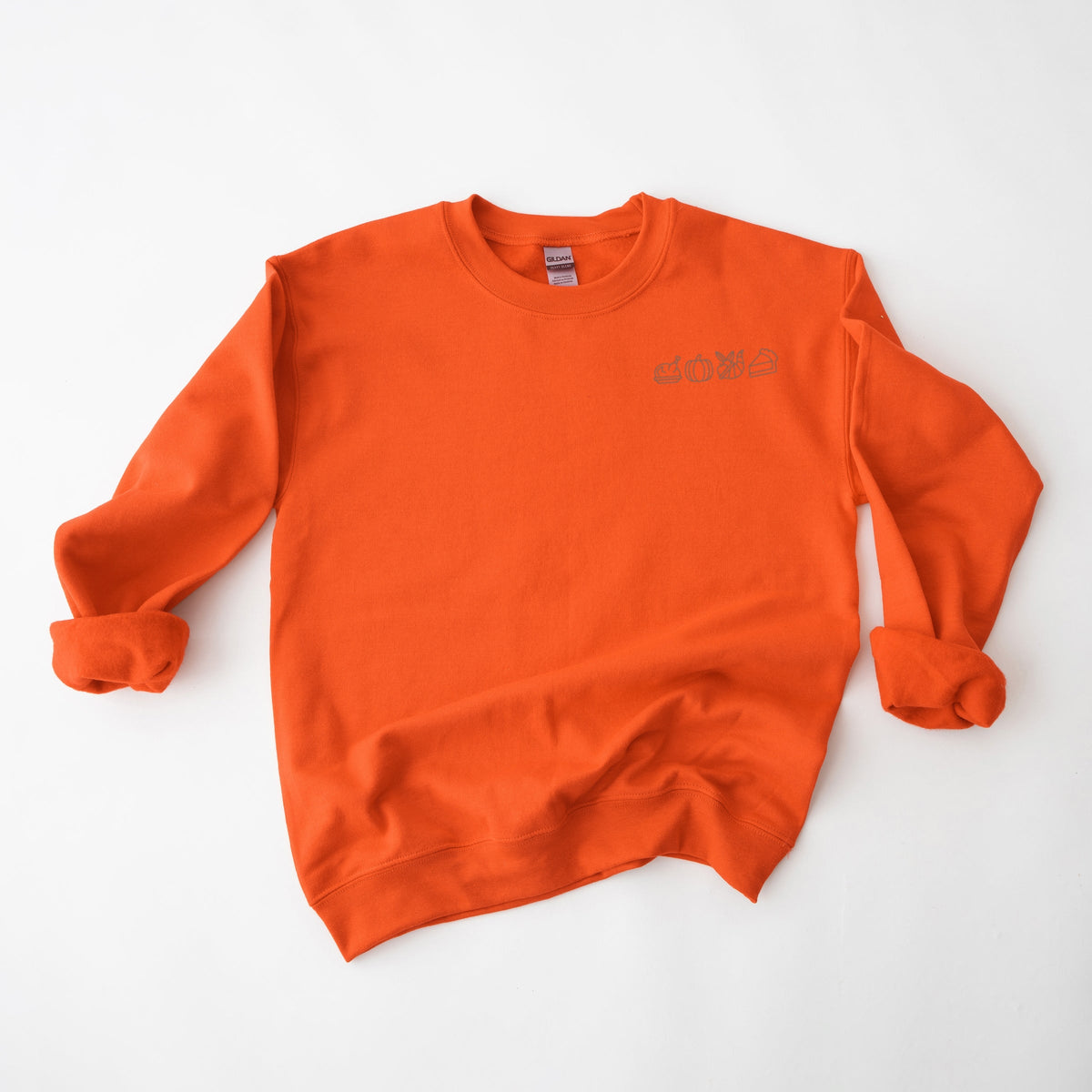 Embroidered Thanksgiving Icons - Women's Graphic Sweatshirt