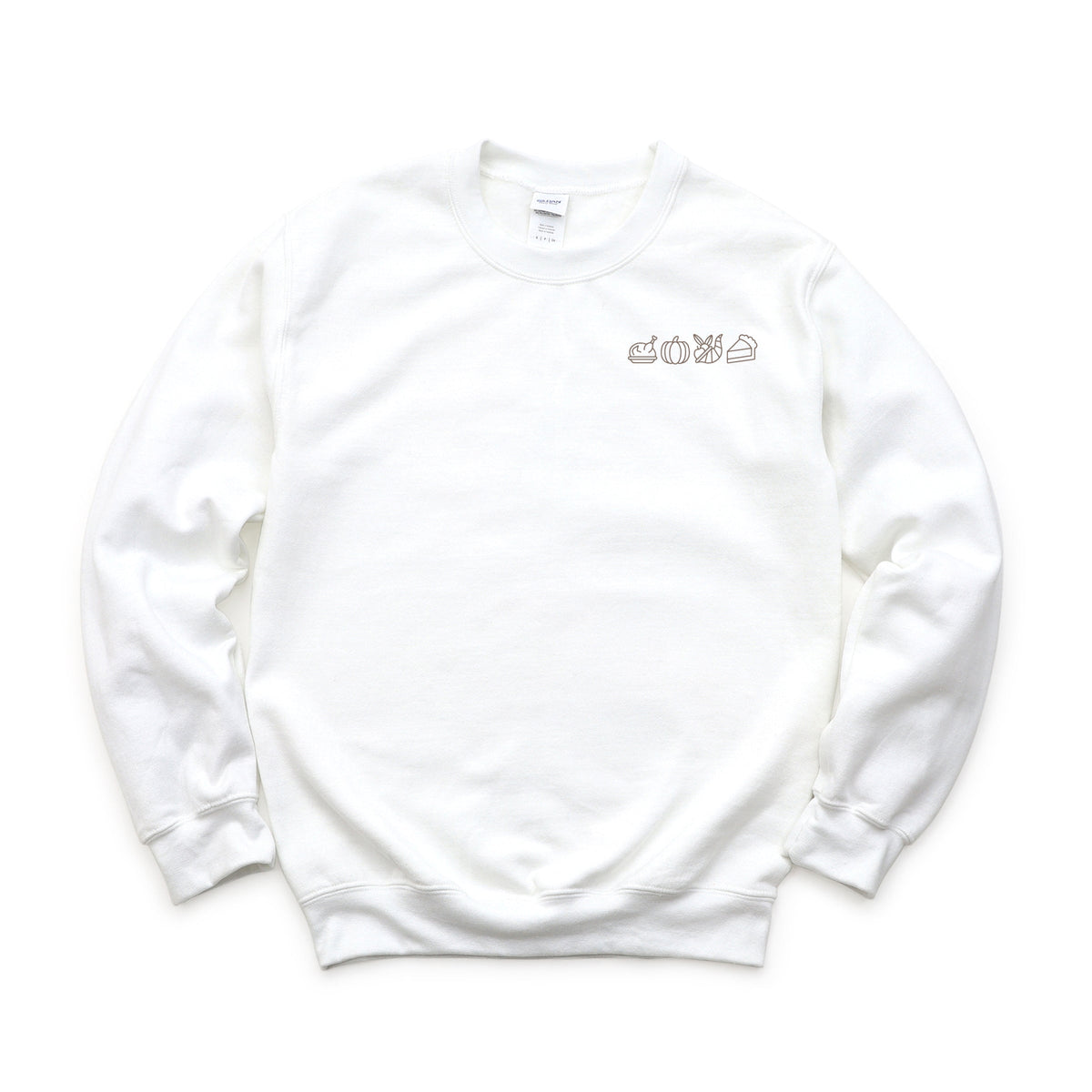 Embroidered Thanksgiving Icons - Women's Graphic Sweatshirt