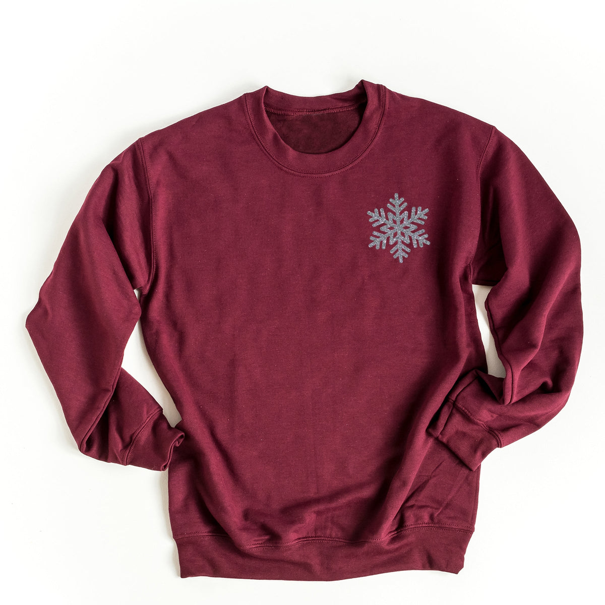 Embroidered Snowflake - Women's Graphic Sweatshirt