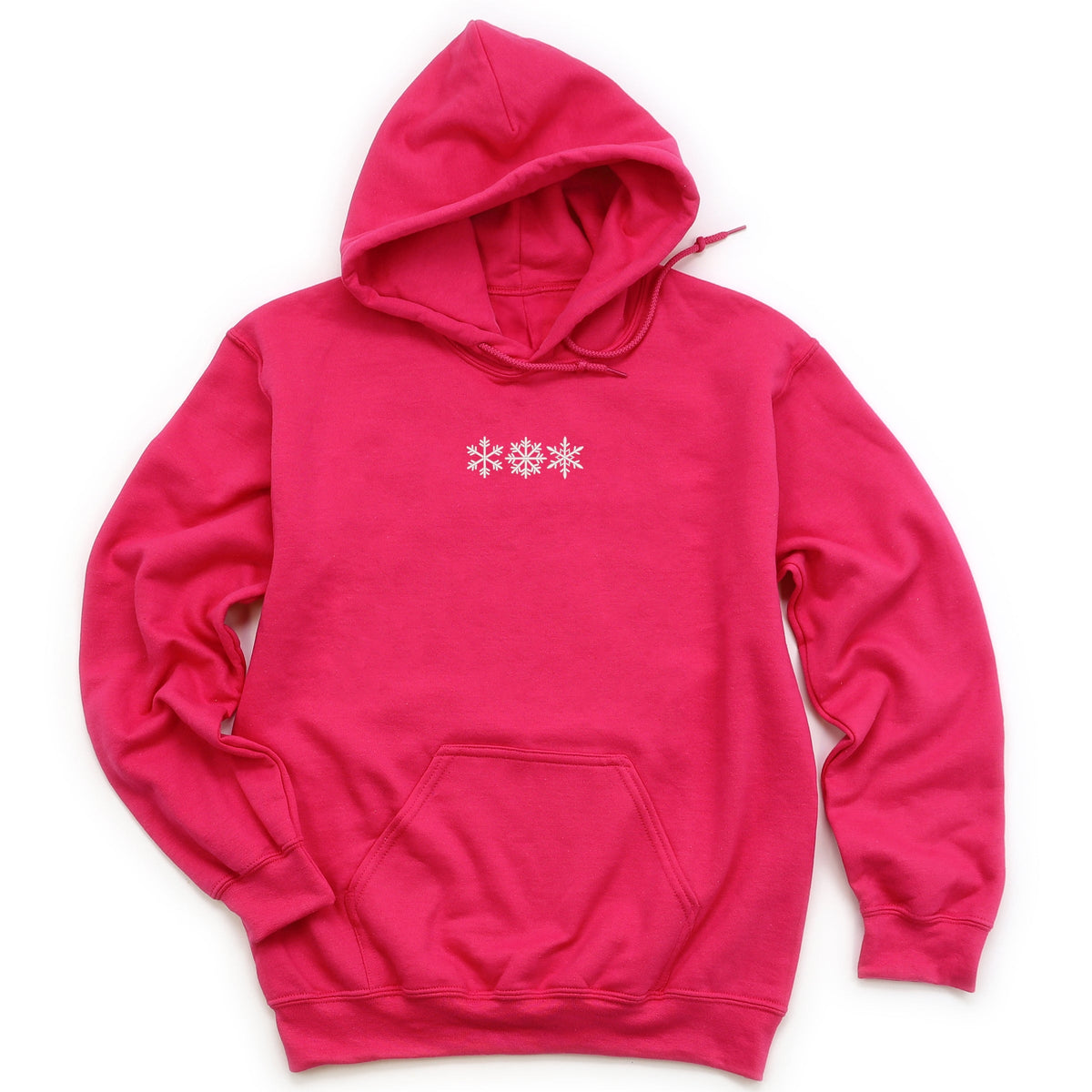 Embroidered 3 Snowflakes - Women's Graphic Hoodie