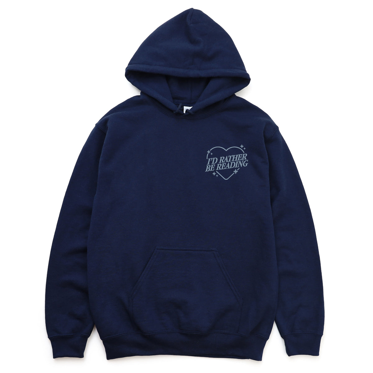 Embroidered I'd Rather Be Reading - Women's Graphic Hoodie