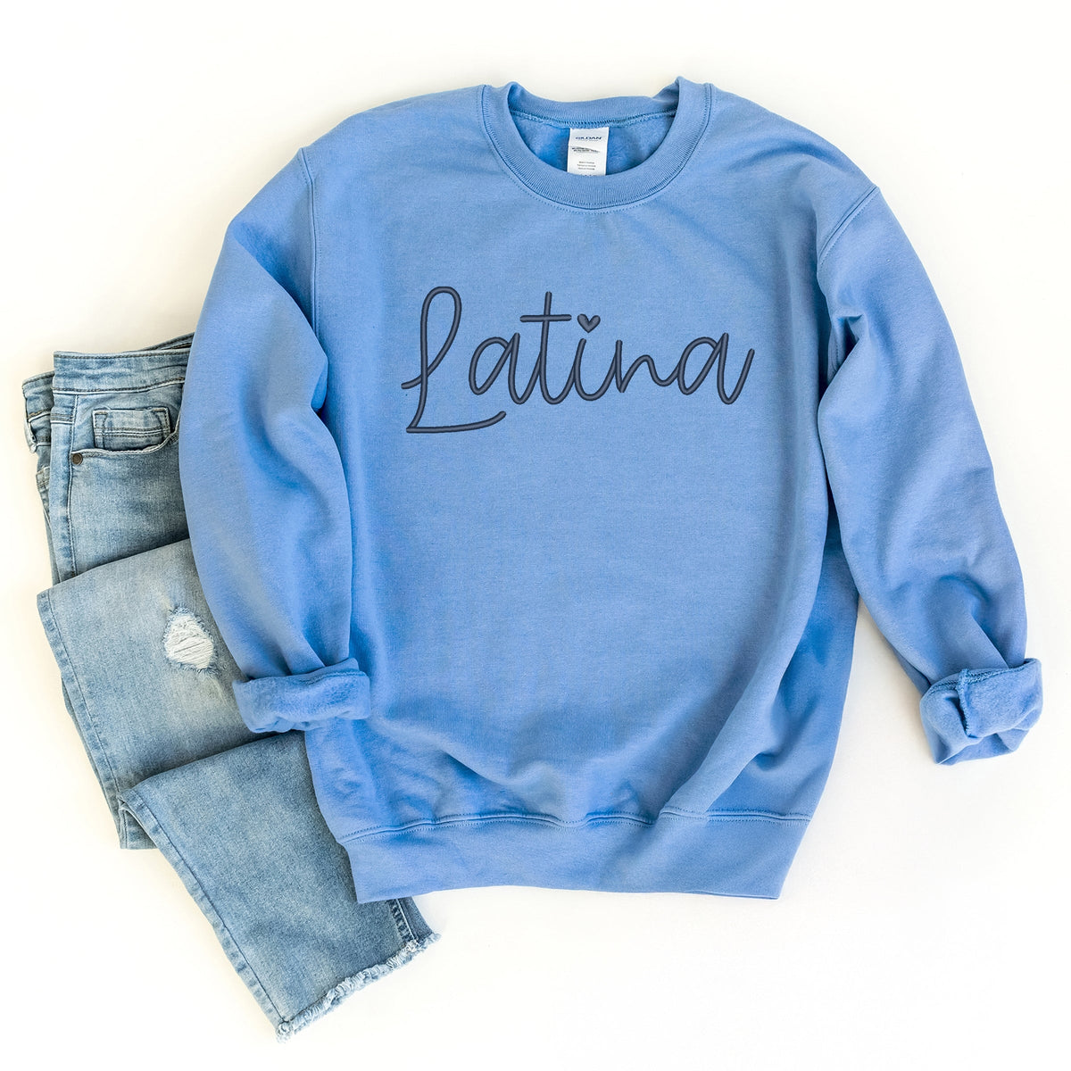Embroidered Latina Cursive - Women's Graphic Sweatshirt