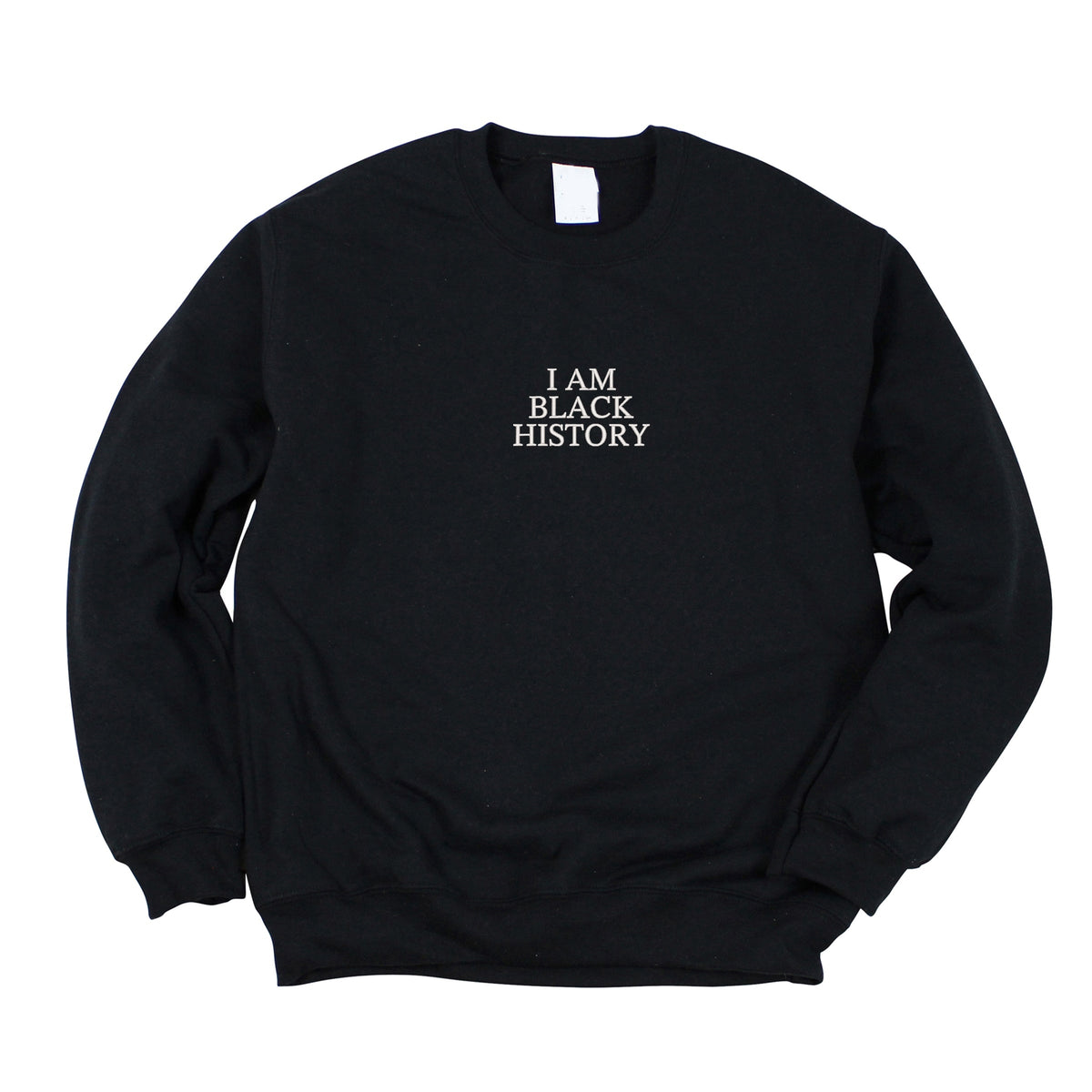 Embroidered I Am Black History - Women's Graphic Sweatshirt