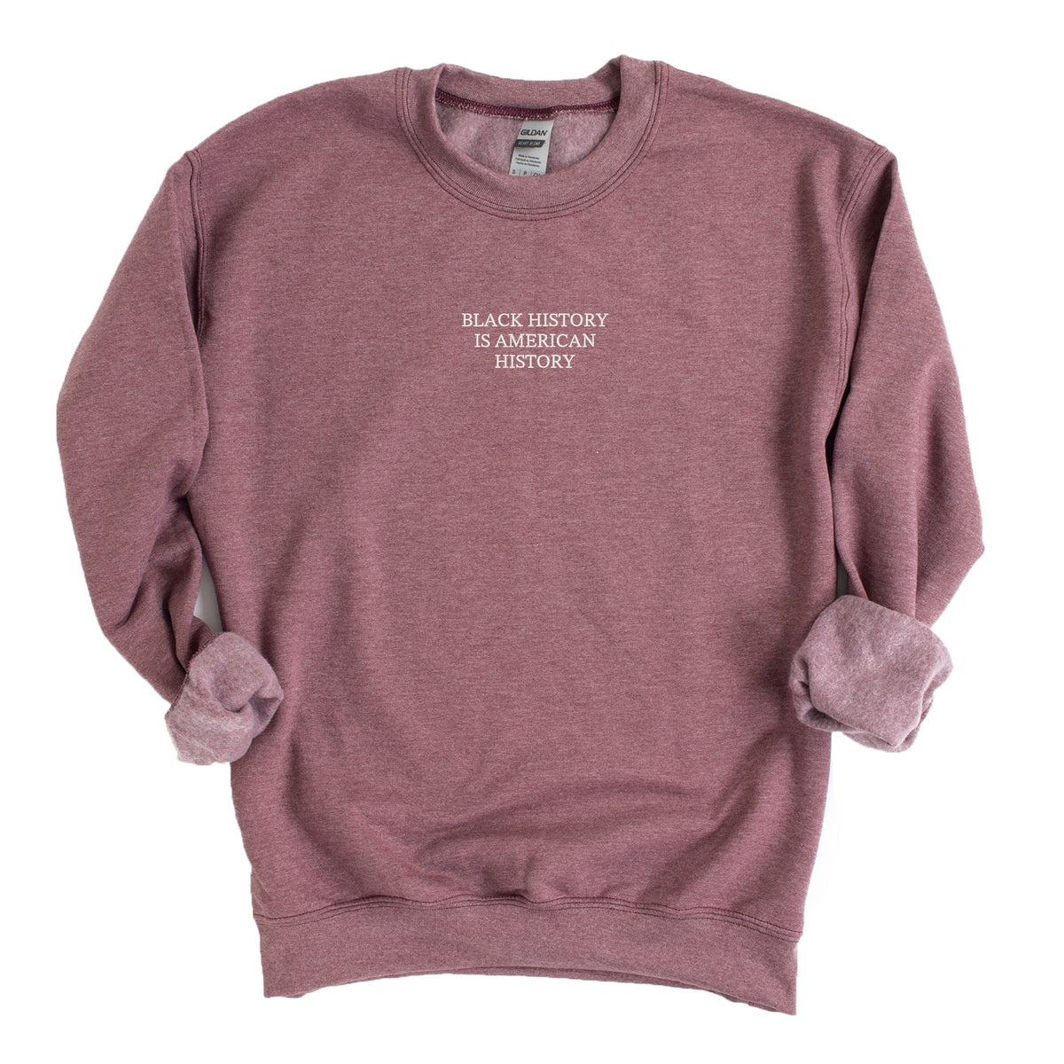 Embroidered Black History Is American History - Women's Graphic Sweatshirt
