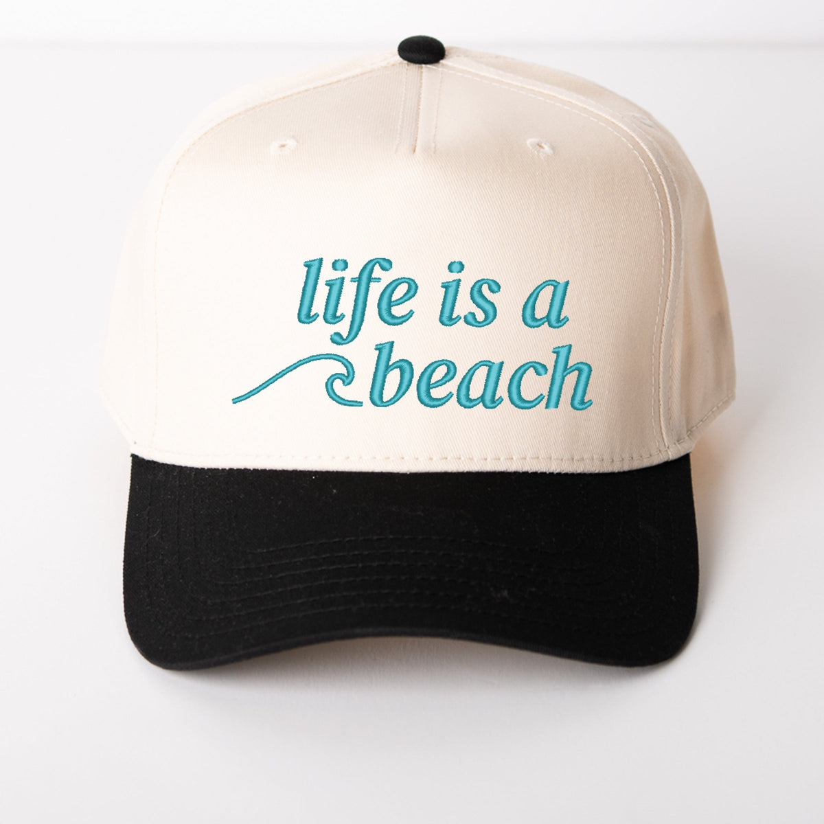 Life Is A Beach Wave - Women's Canvas Trucker Hat