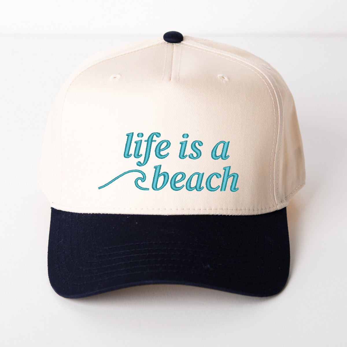Life Is A Beach Wave - Women's Canvas Trucker Hat