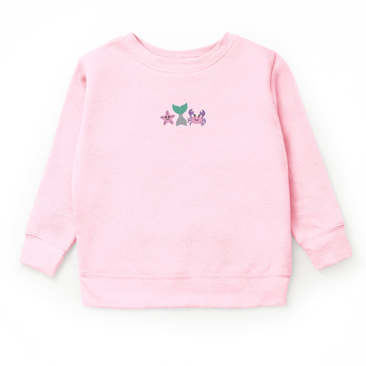 Embroidered Crab Starfish Tail - Youth Graphic Sweatshirt