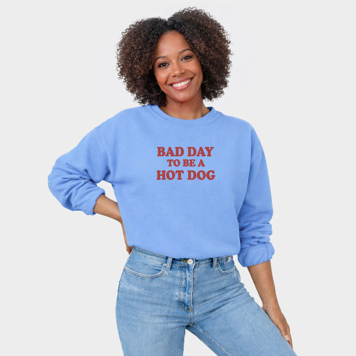 Bad Day To Be A Hot Dog - Women's Graphic Sweatshirt