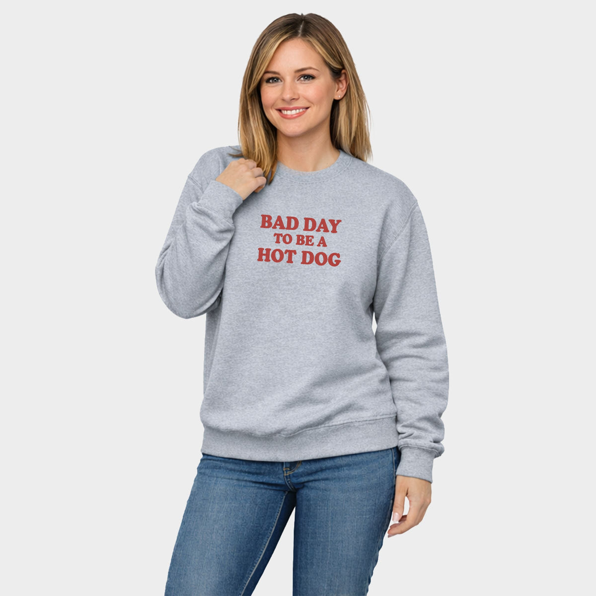 Bad Day To Be A Hot Dog - Women's Graphic Sweatshirt