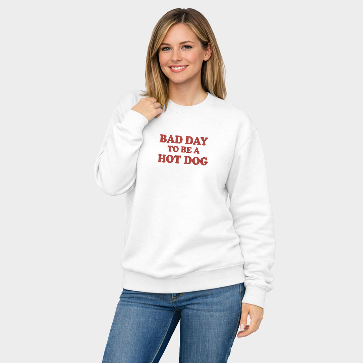 Bad Day To Be A Hot Dog - Women's Graphic Sweatshirt