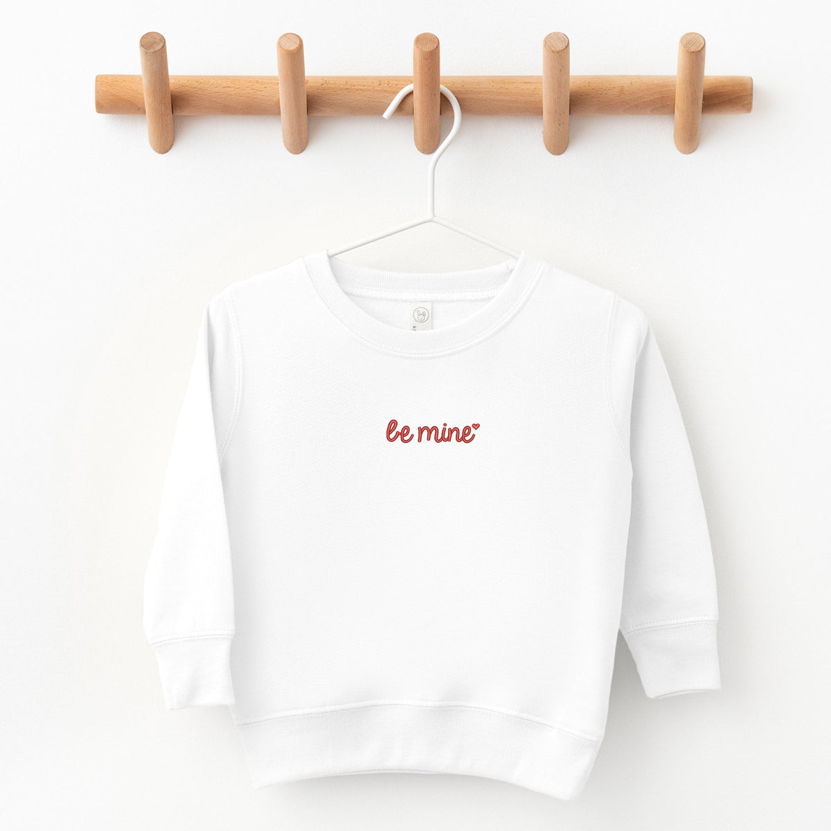 Embroidered Be Mine Heart - Toddler Graphic Sweatshirt