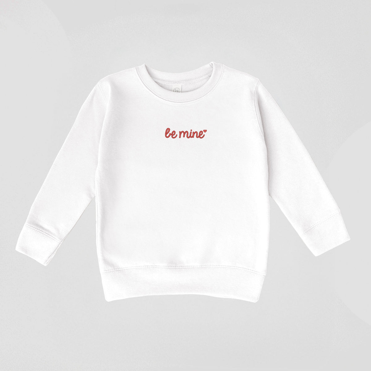 Embroidered Be Mine Heart - Toddler Graphic Sweatshirt