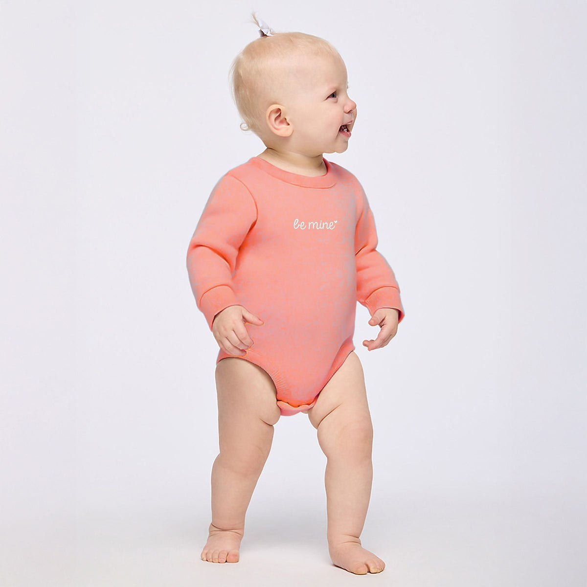 Embroidered Be Mine Heart - Infant Fleece BodySuit