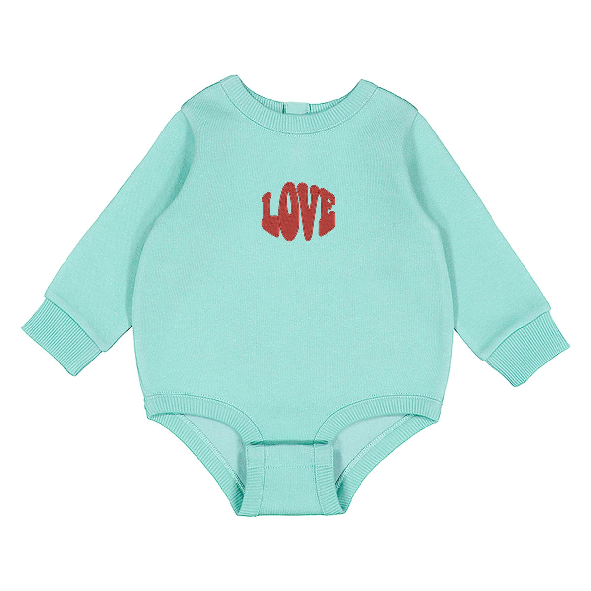 Embroidered Love Bold - Infant Fleece BodySuit