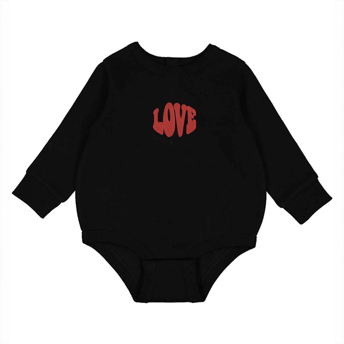 Embroidered Love Bold - Infant Fleece BodySuit