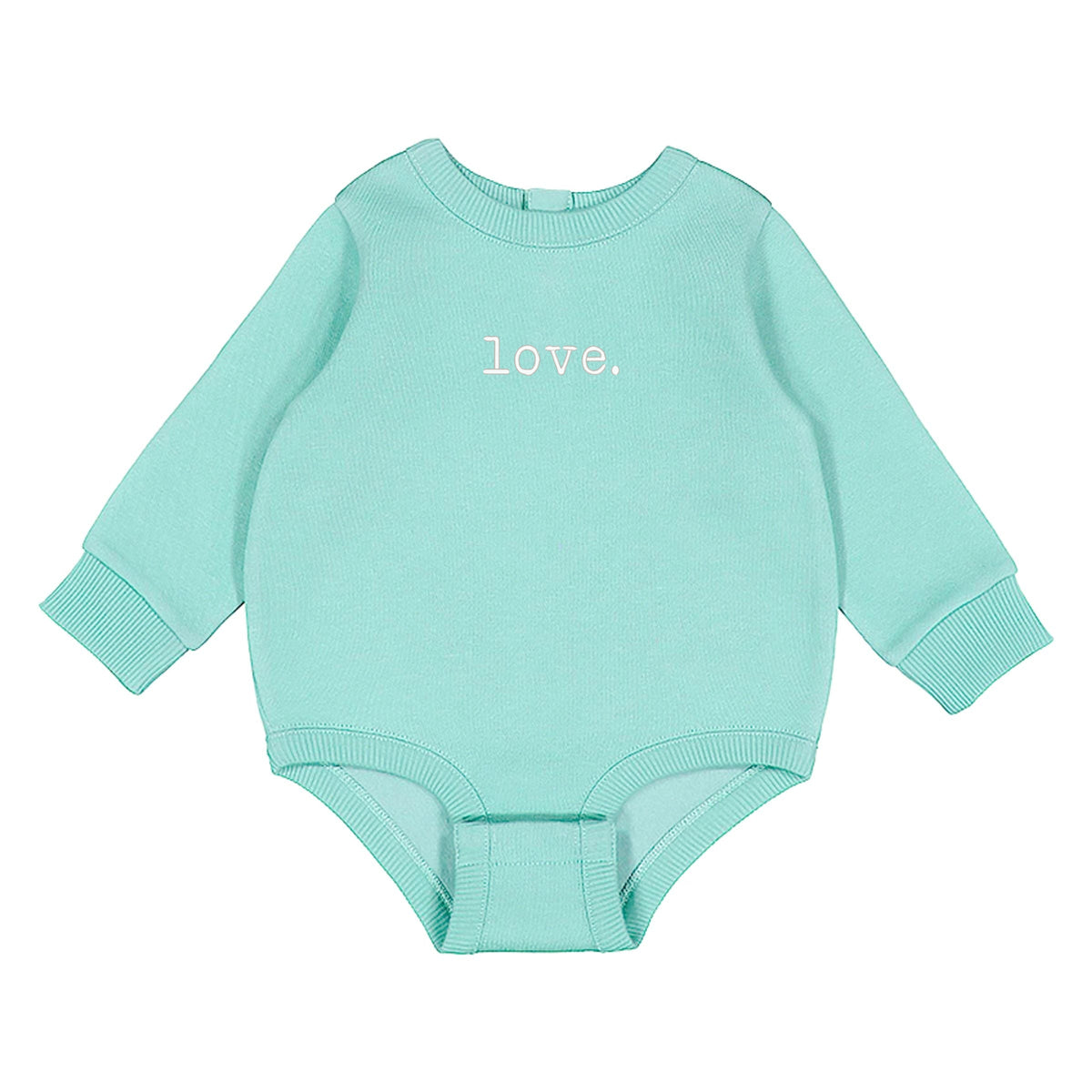 Embroidered Love Typewriter - Infant Fleece BodySuit