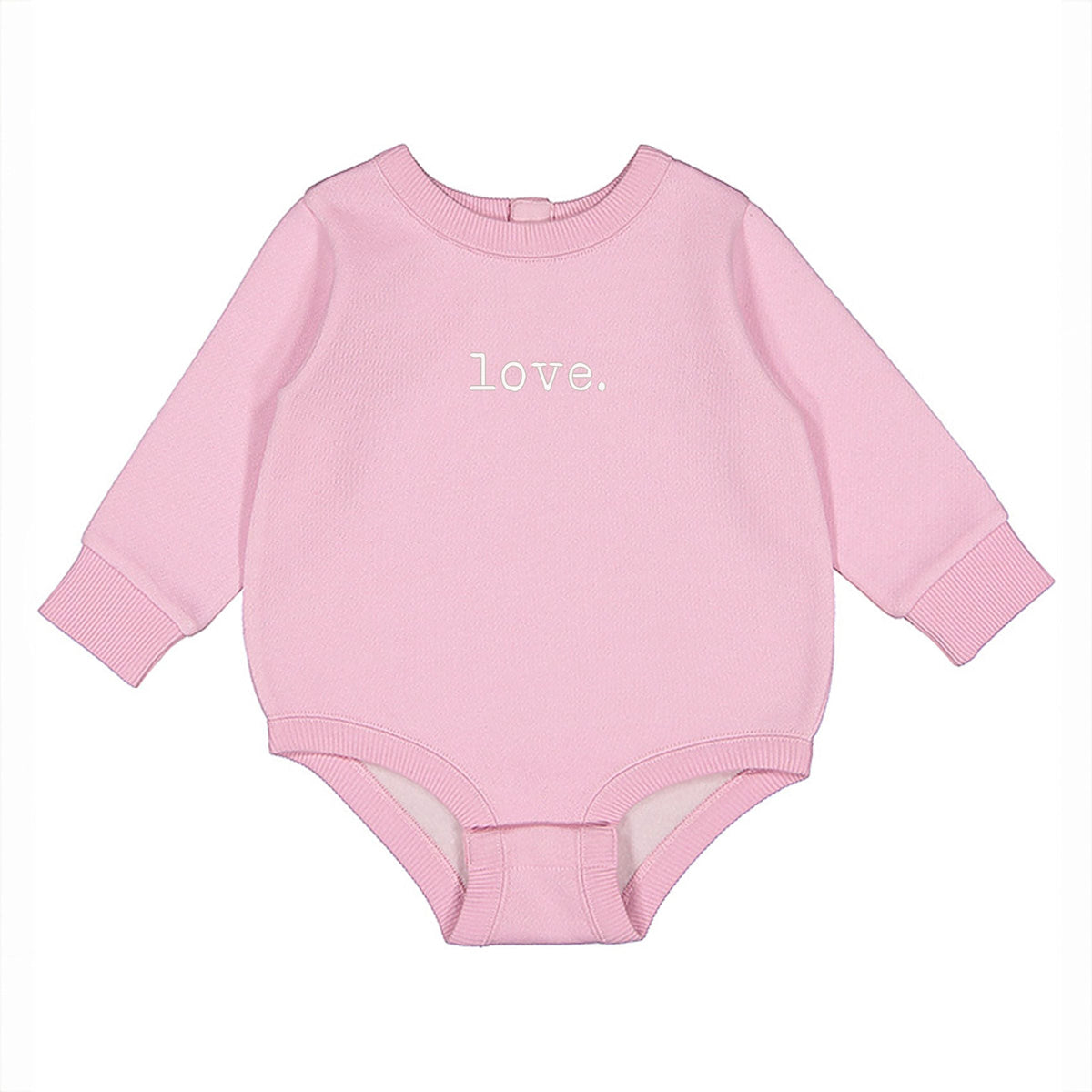 Embroidered Love Typewriter - Infant Fleece BodySuit