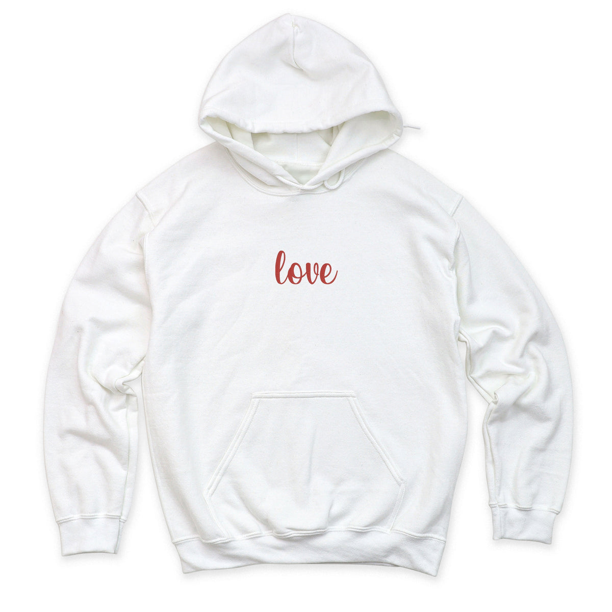 Embroidered Love Cursive - Women's Graphic Hoodie