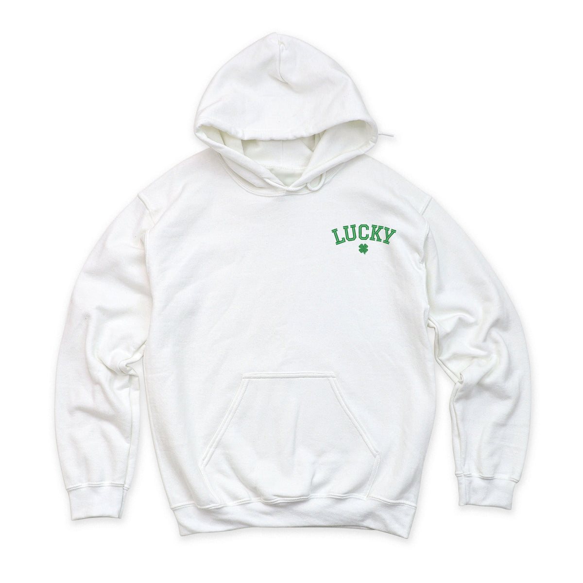 Embroidered Lucky Clover - Women's Graphic Hoodie