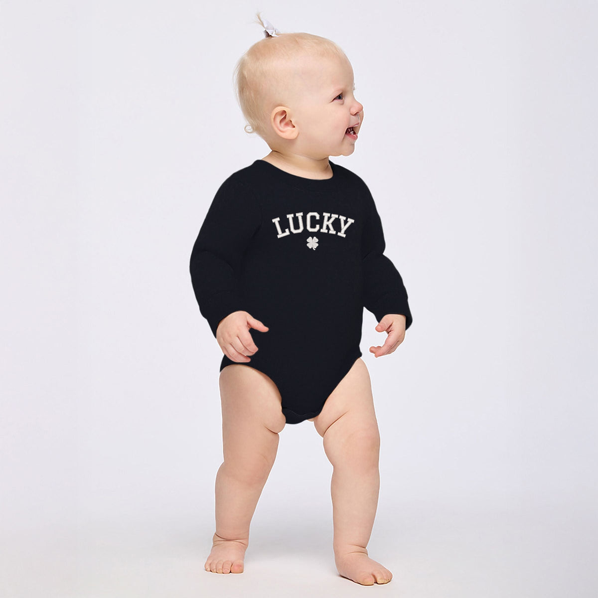 Embroidered Lucky Clover - Infant Fleece BodySuit