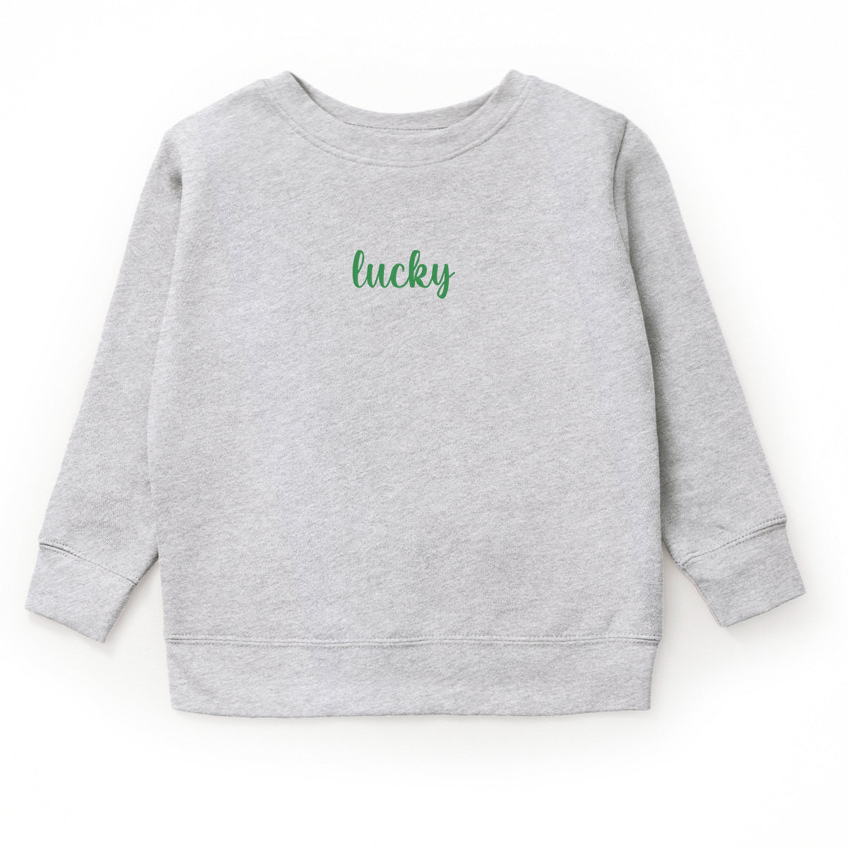 Embroidered Lucky Cursive - Youth Graphic Sweatshirt