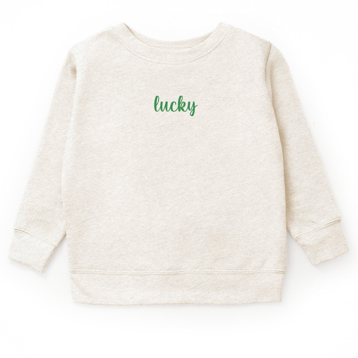 Embroidered Lucky Cursive - Youth Graphic Sweatshirt