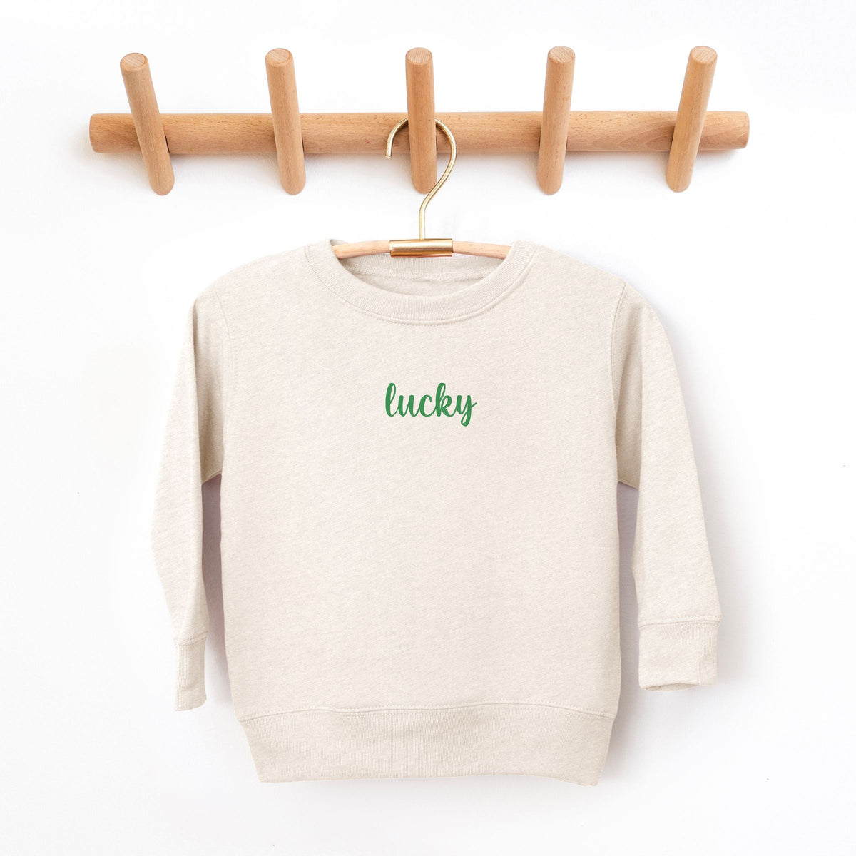 Embroidered Lucky Cursive - Youth Graphic Sweatshirt
