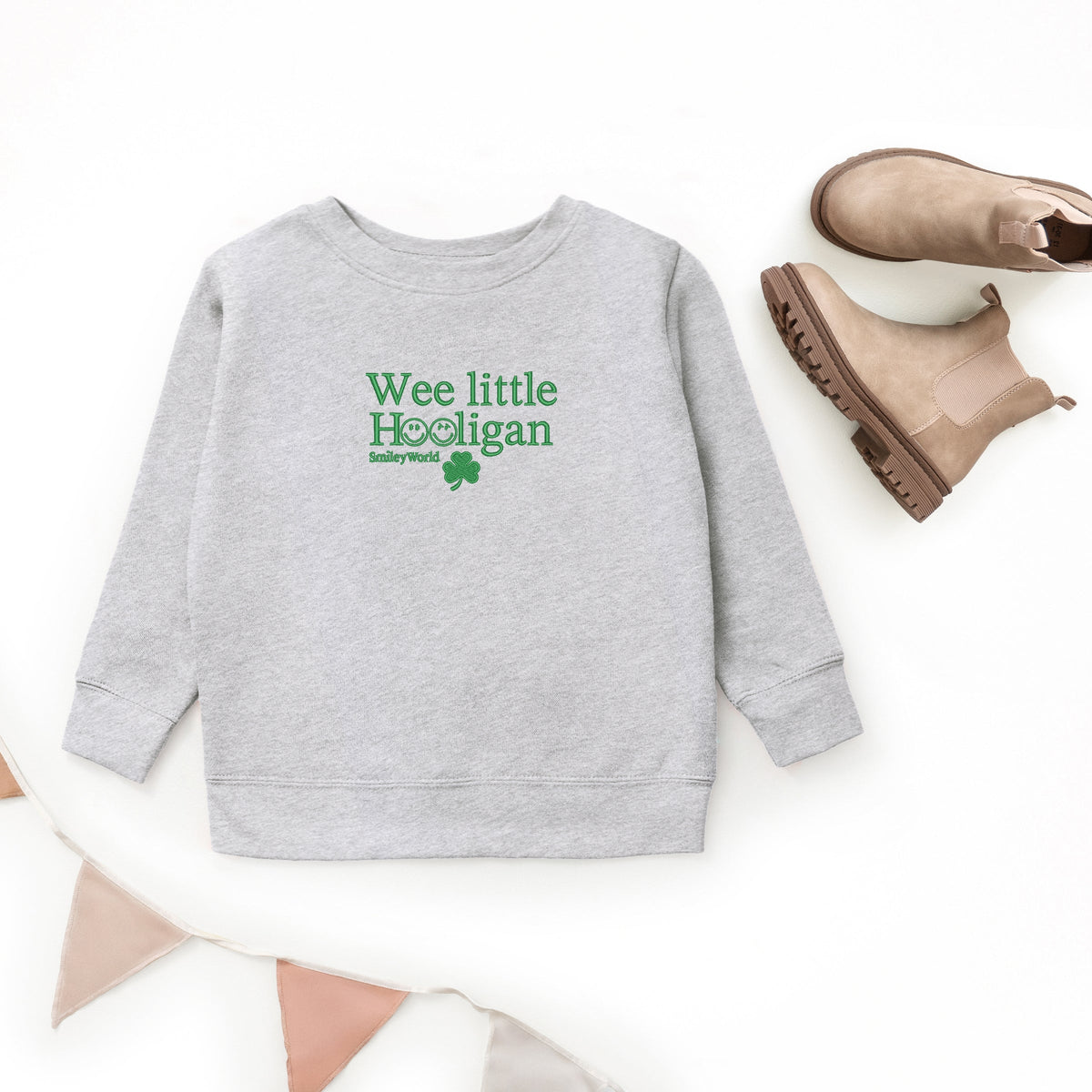SmileyWorld Embroidered Wee Little Hooligan - Youth Graphic Sweatshirt