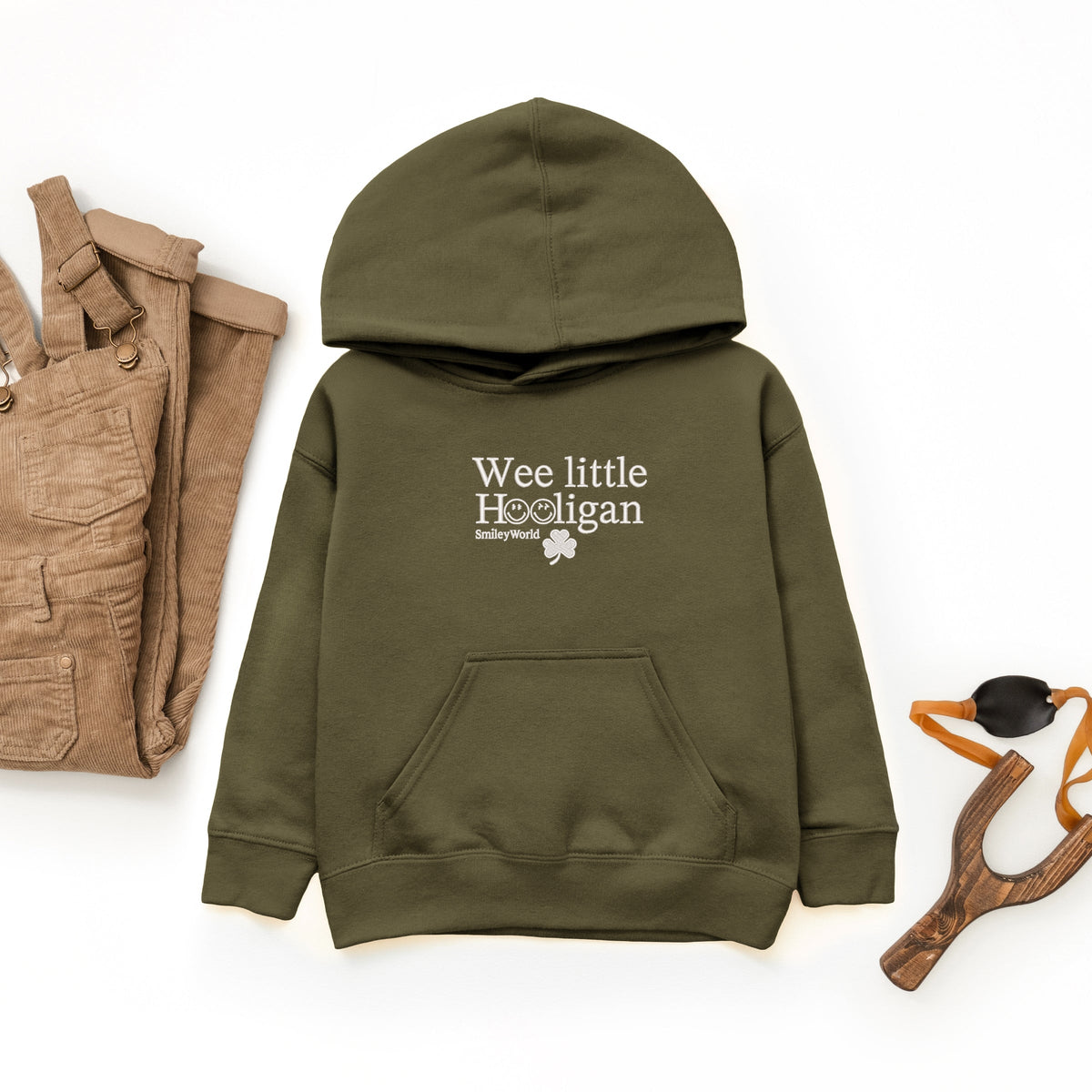 SmileyWorld Embroidered Wee Little Hooligan - Youth Graphic Hoodie