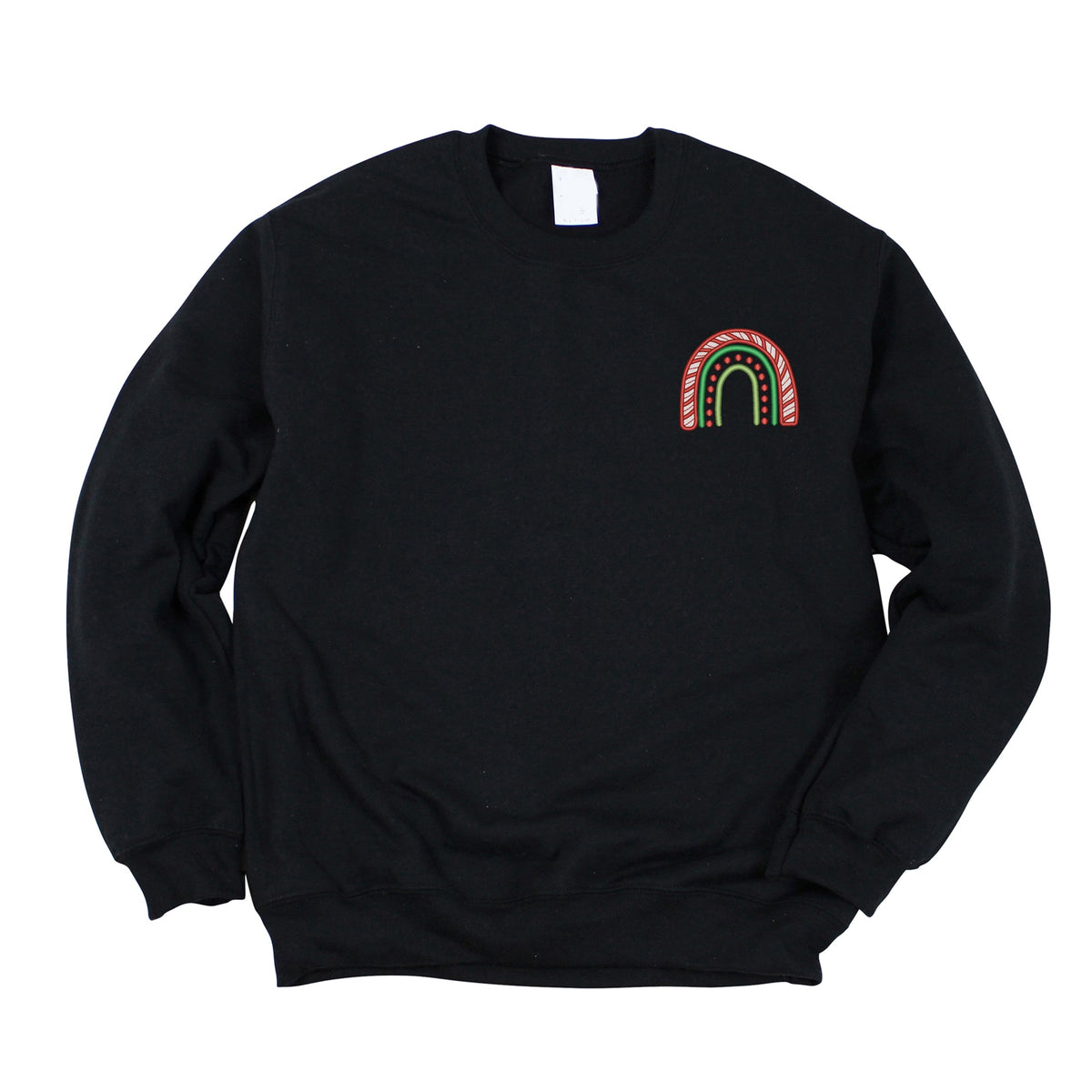 Embroidered Christmas Rainbow - Women's Graphic Sweatshirt