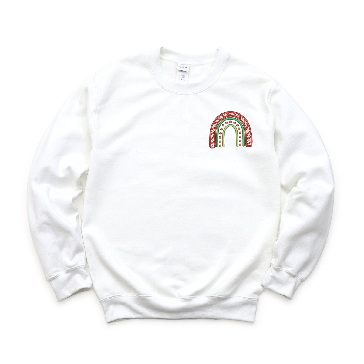 Embroidered Christmas Rainbow - Women's Graphic Sweatshirt