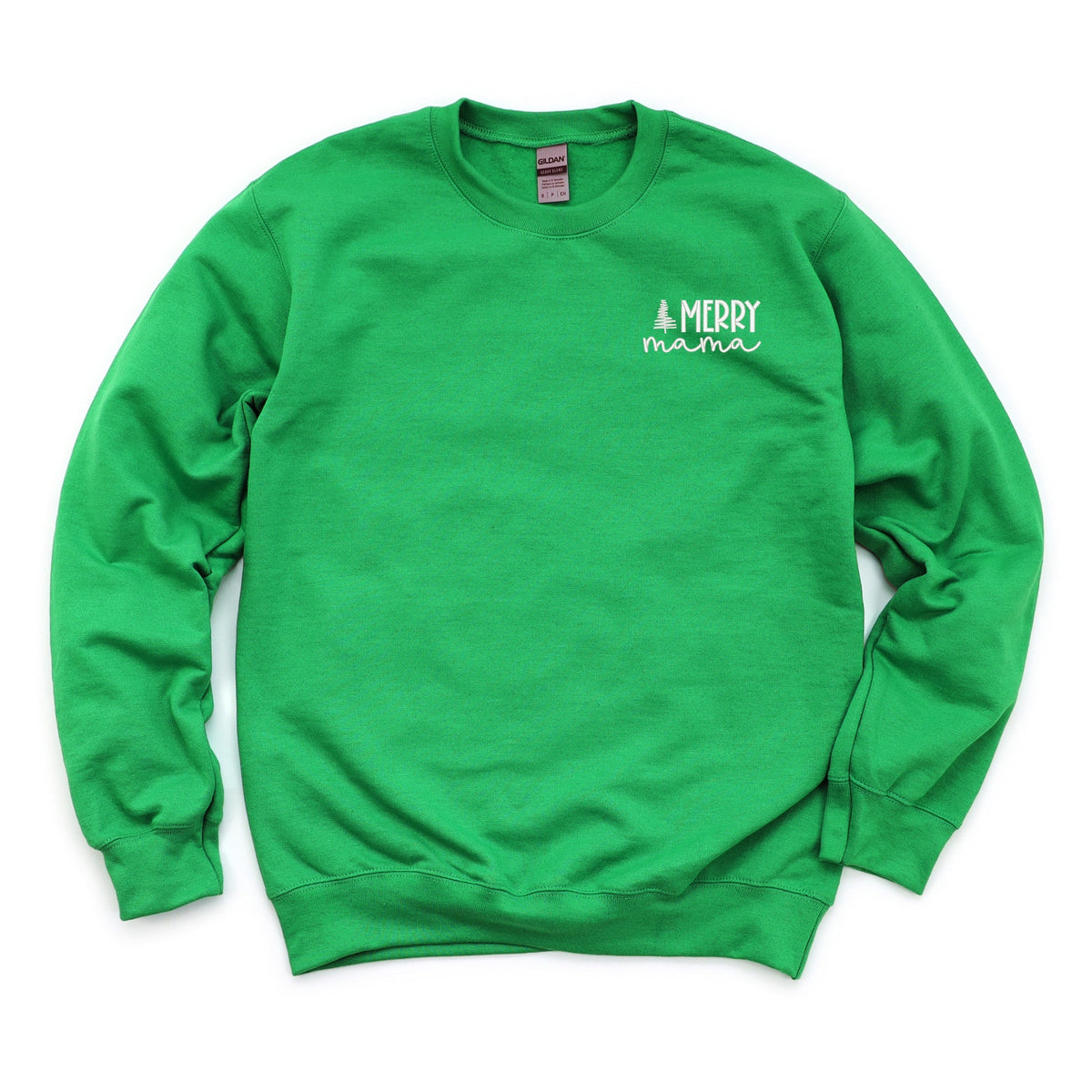 Embroidered Merry Mama Tree - Women's Graphic Sweatshirt