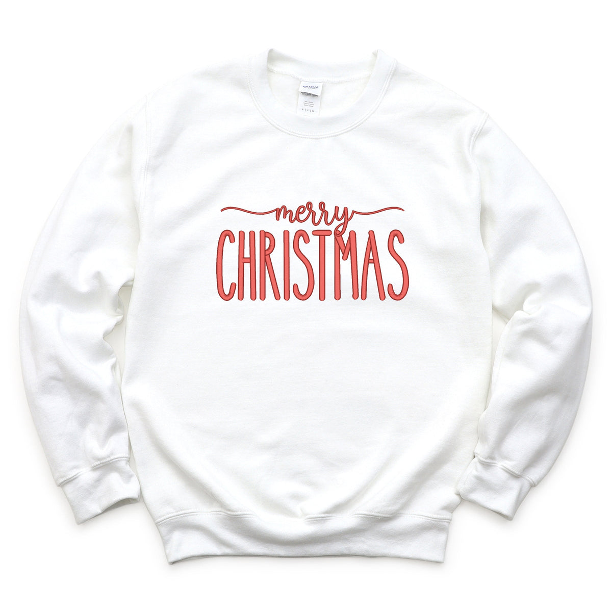 Embroidered Merry Christmas - Women's Graphic Sweatshirt
